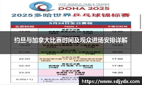 约旦与加拿大比赛时间及观众进场安排详解
